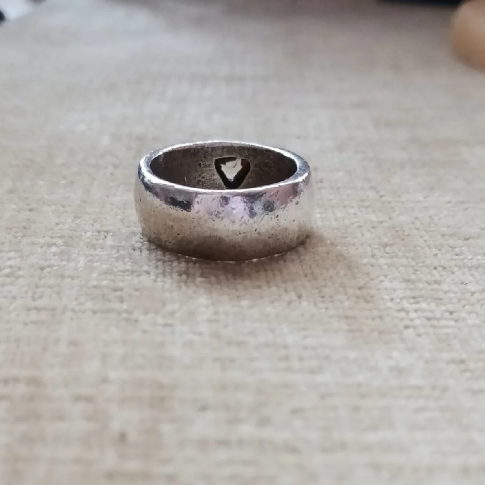 Silver Tone GUESS Ring